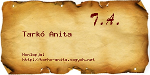 Tarkó Anita névjegykártya