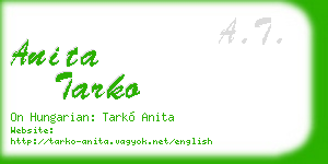 anita tarko business card